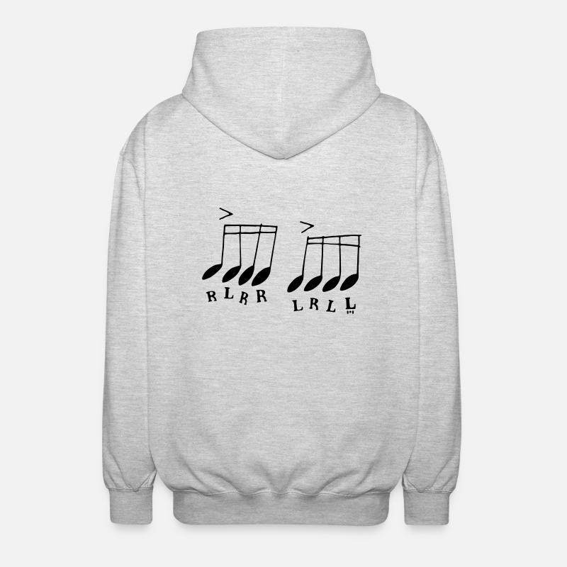 Paradiddle - Veste à capuche unisexe - gris clair chiné