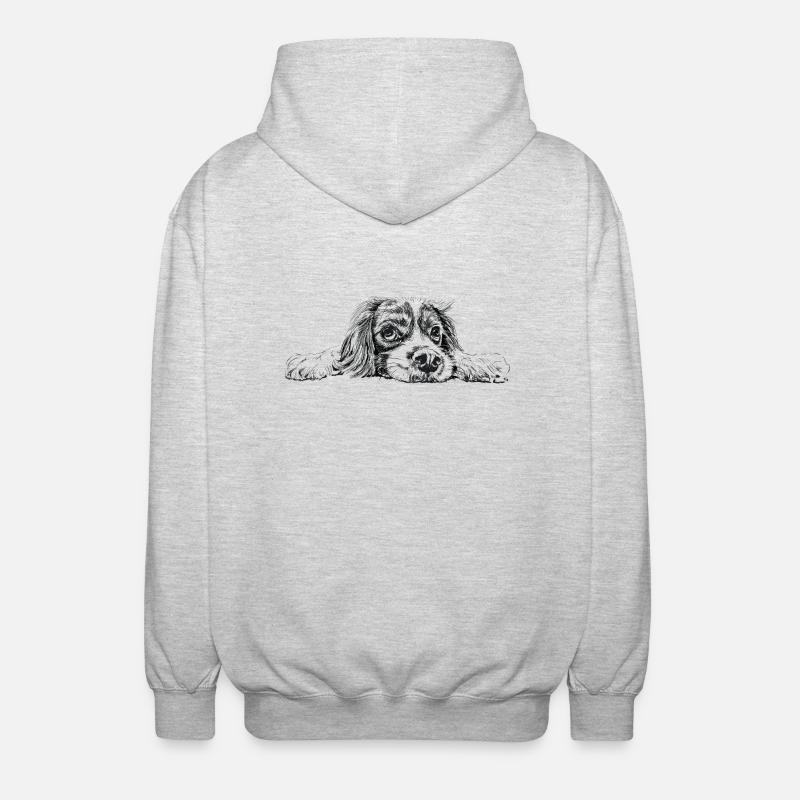 bester Freund - Unisex Kapuzenjacke - Hellgrau meliert