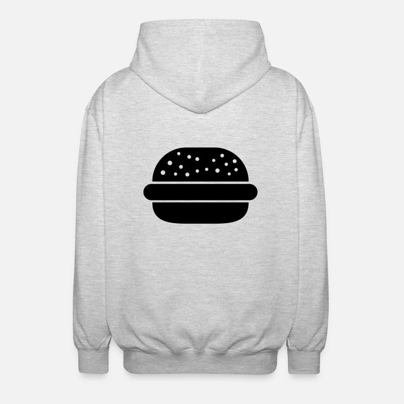 Hamburger - Unisex Kapuzenjacke - Hellgrau meliert