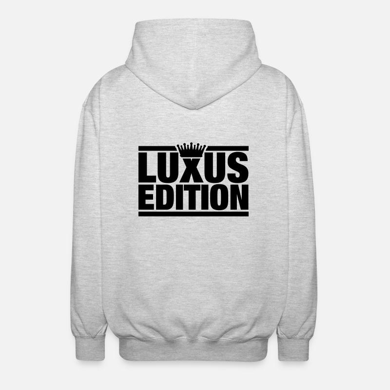 luxus_edition_gr1 - Unisex Hooded Jacket - light heather grey