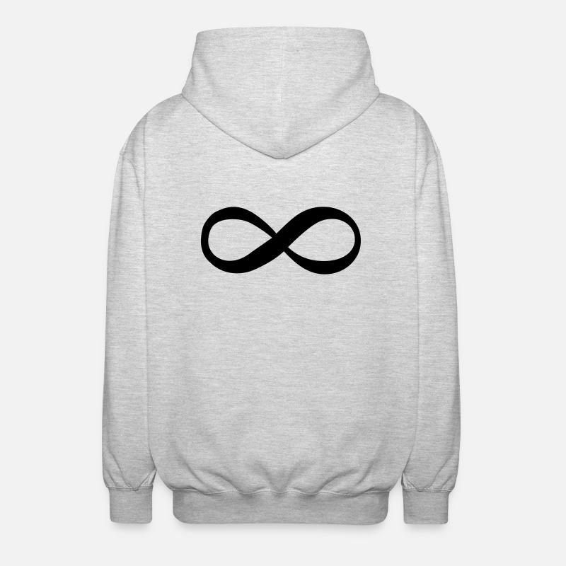 unendlich - Unisex Hooded Jacket - light heather grey