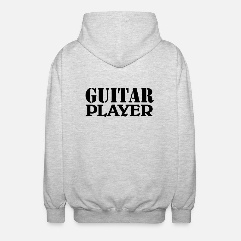 Guitar Player - Veste à capuche unisexe - gris clair chiné