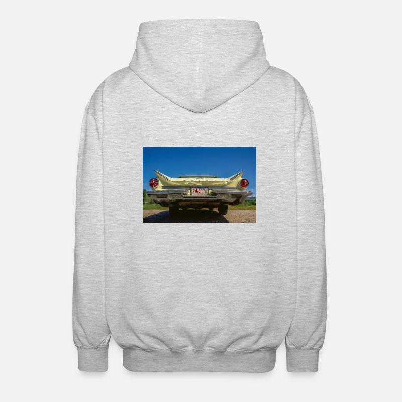 Oldtimer, Buick Car - Unisex Kapuzenjacke - Hellgrau meliert