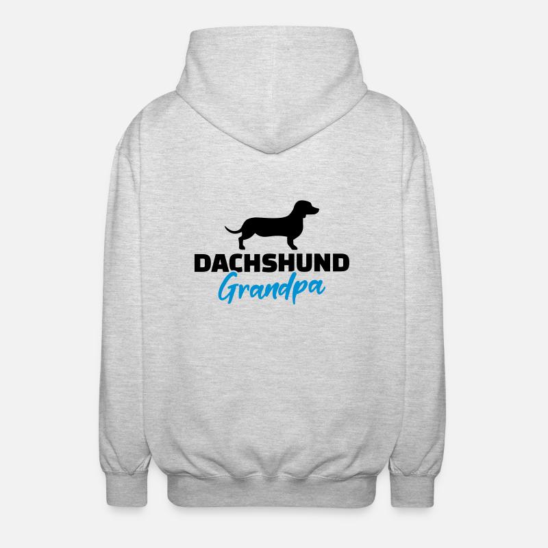 Teckel - Veste à capuche unisexe - gris clair chiné