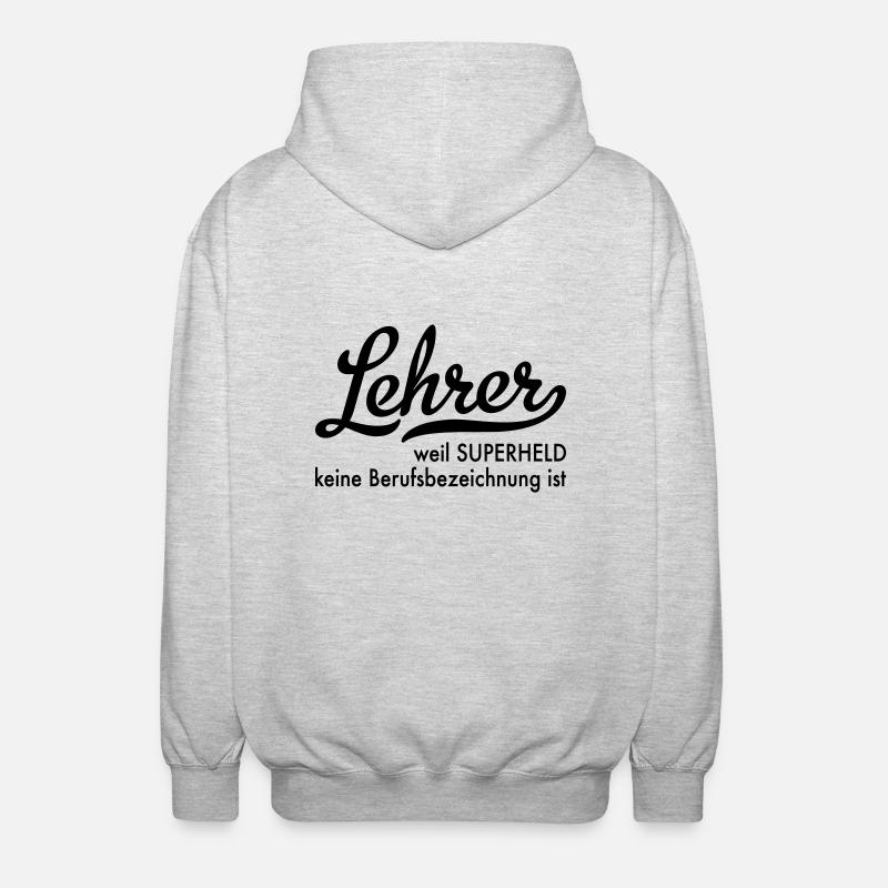 Lehrer - Unisex Kapuzenjacke - Hellgrau meliert