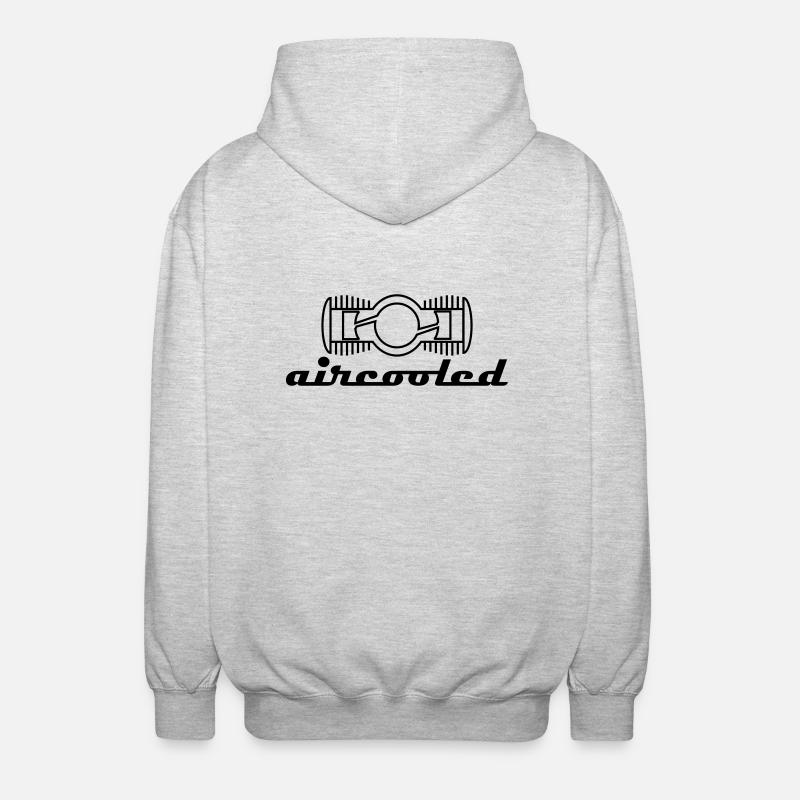 aircooled - Unisex Kapuzenjacke - Hellgrau meliert