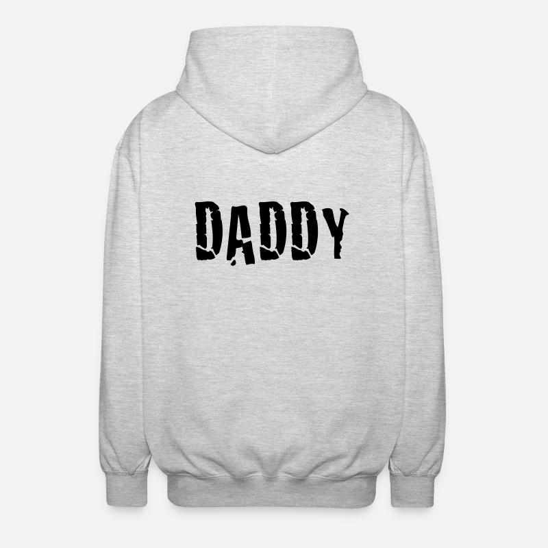 daddy - Unisex Hooded Jacket - light heather grey