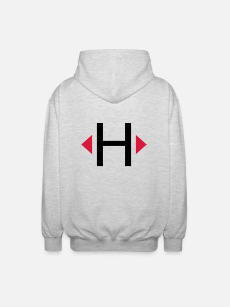 Elb H dinghy - Unisex Hooded Jacket - light heather grey