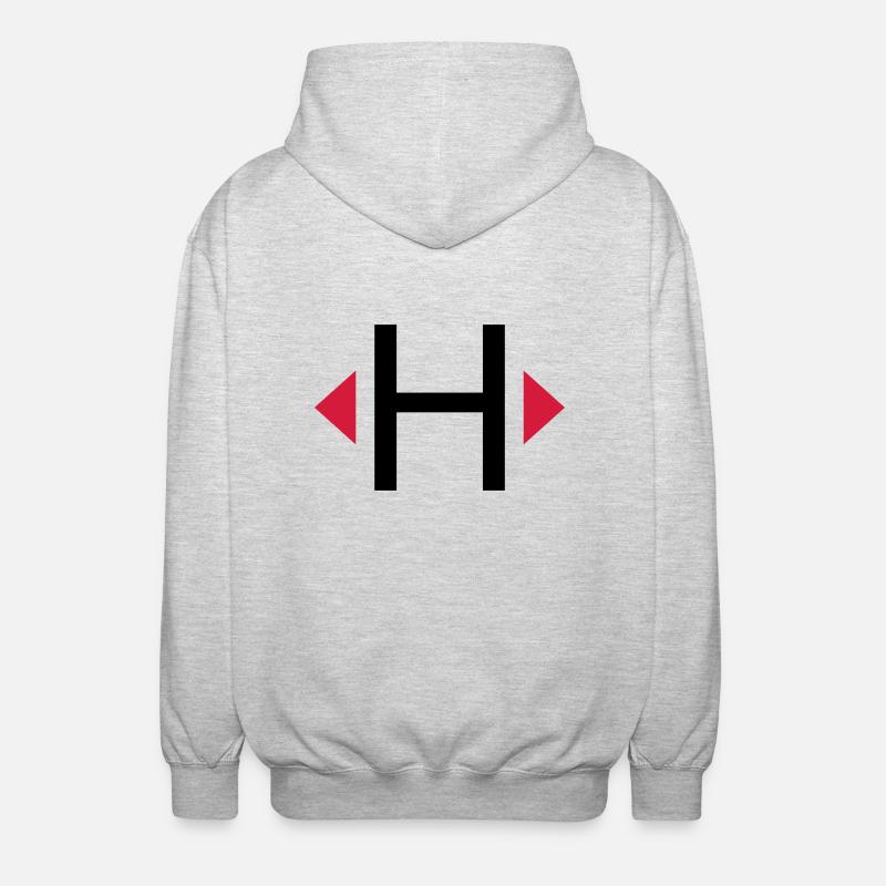 dériveur Elb H - Veste à capuche unisexe - gris clair chiné