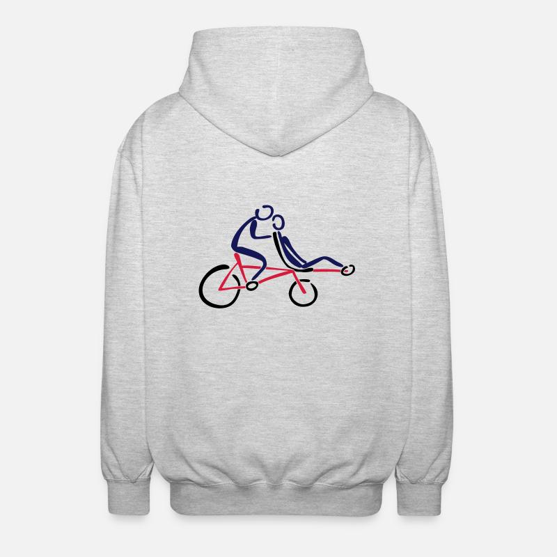 Pino Stufentandem Tandem - Unisex Kapuzenjacke - Hellgrau meliert