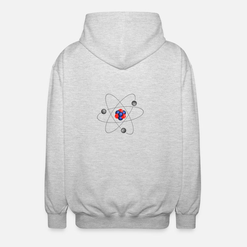 atom - Unisex Hooded Jacket - light heather grey