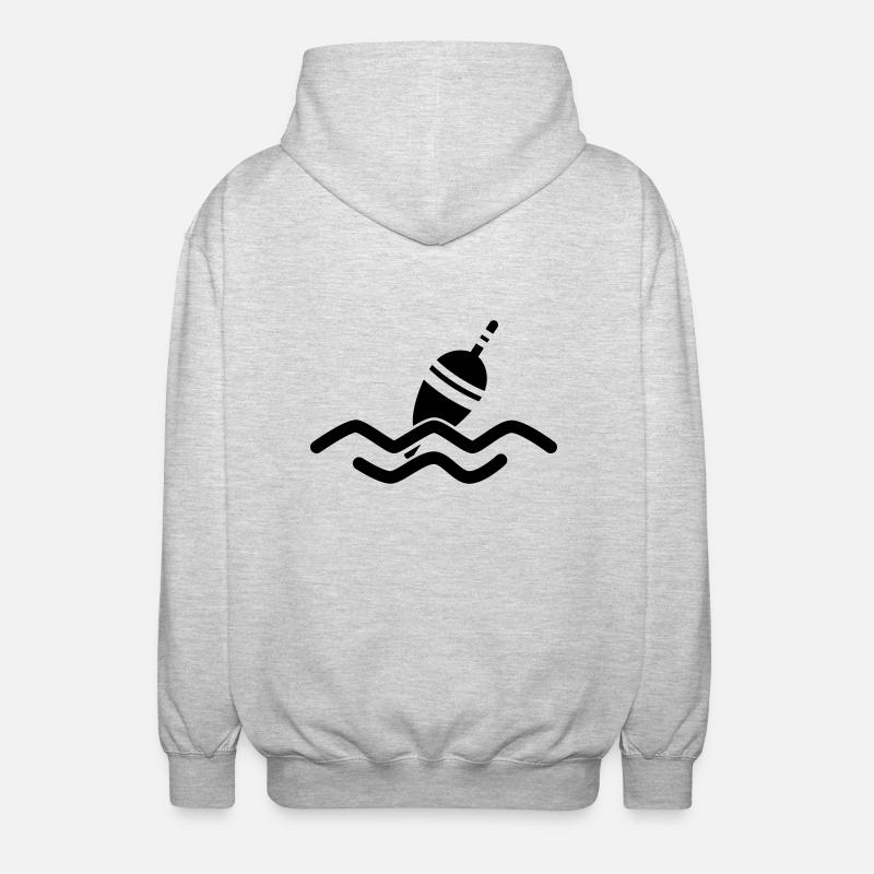 Bait Hook - Veste à capuche unisexe - gris clair chiné