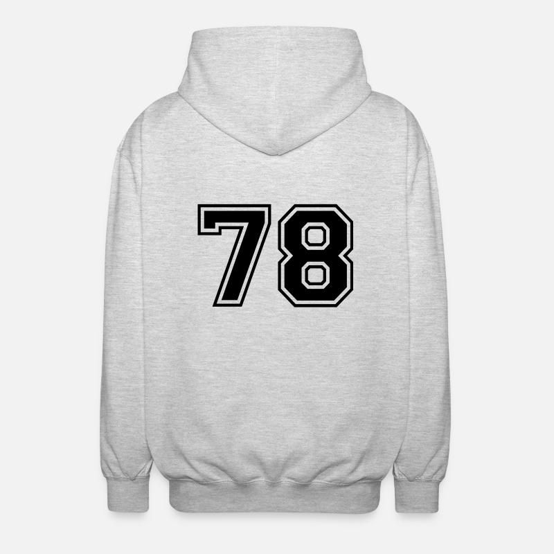 78 - Unisex Kapuzenjacke - Hellgrau meliert