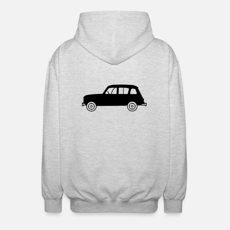 Youngtimer 4L profil - Veste à capuche unisexe - gris clair chiné
