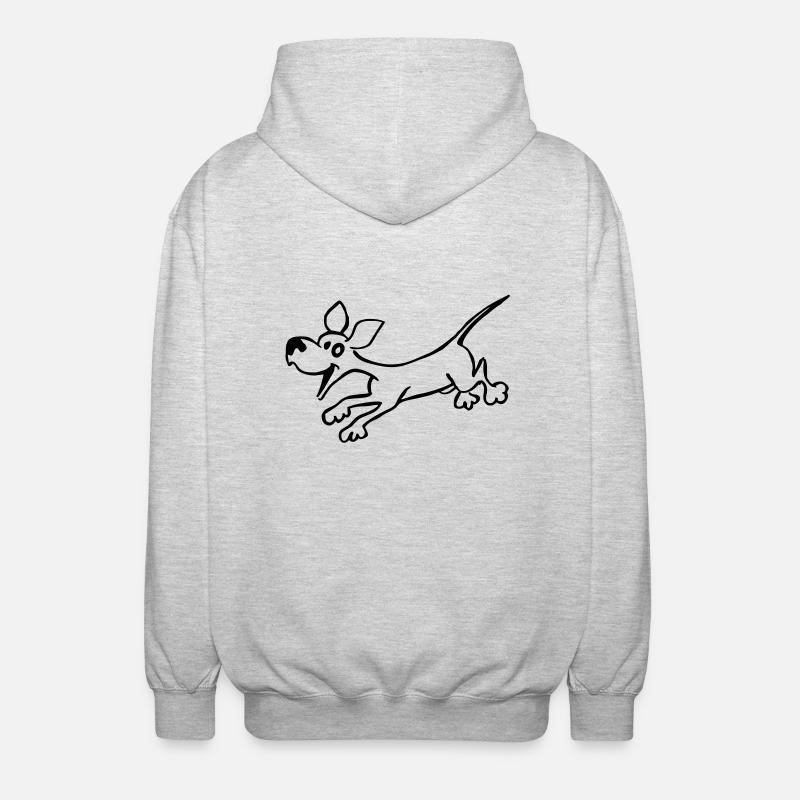 Cane - Veste à capuche unisexe - gris clair chiné