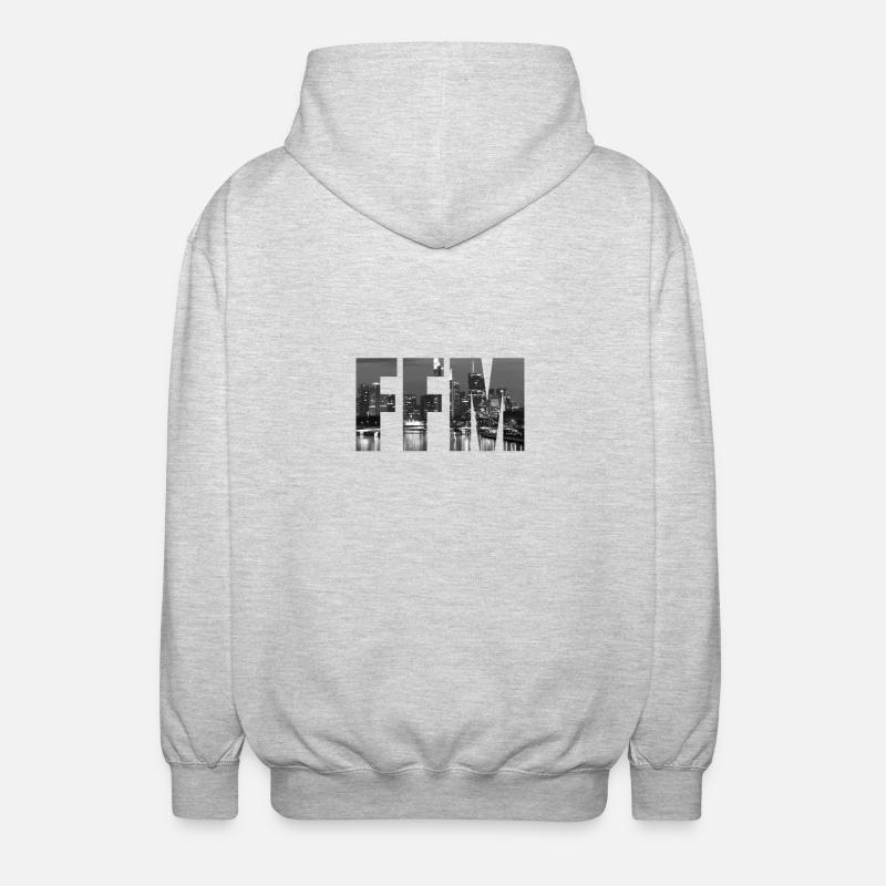 Frankfurt am main - FFM - - Unisex Kapuzenjacke - Hellgrau meliert