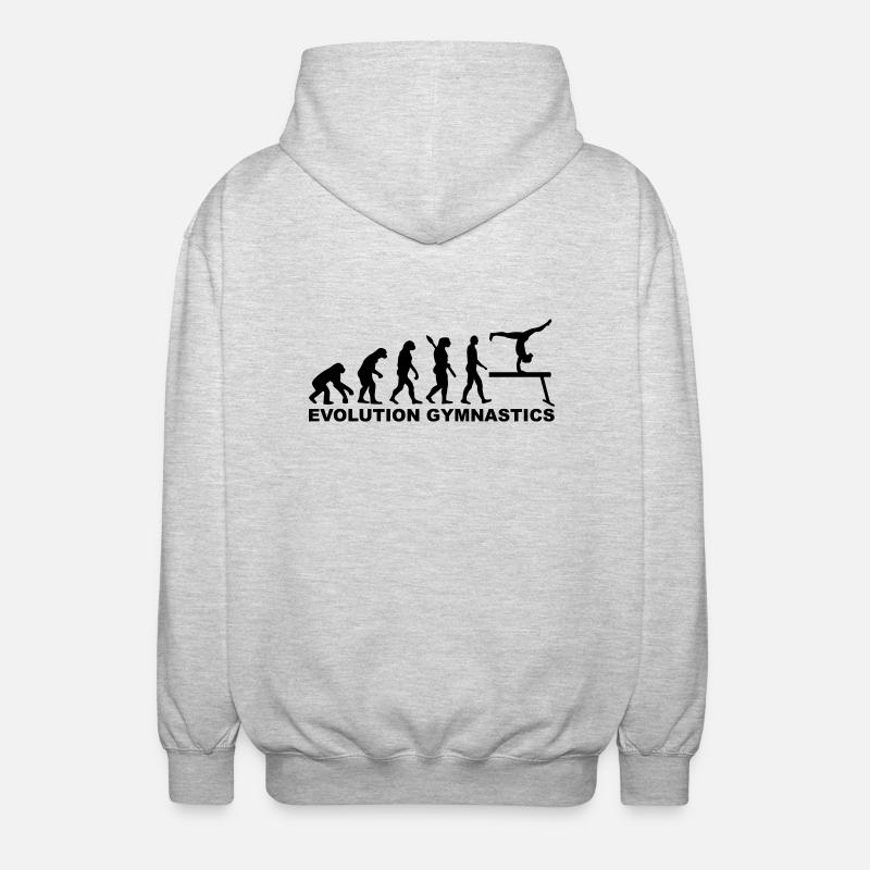 Evolution Gymnastics - Veste à capuche unisexe - gris clair chiné