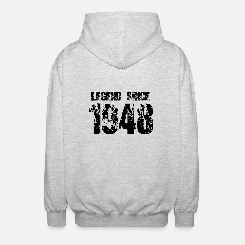 Légende depuis 1948 - Veste à capuche unisexe - gris clair chiné