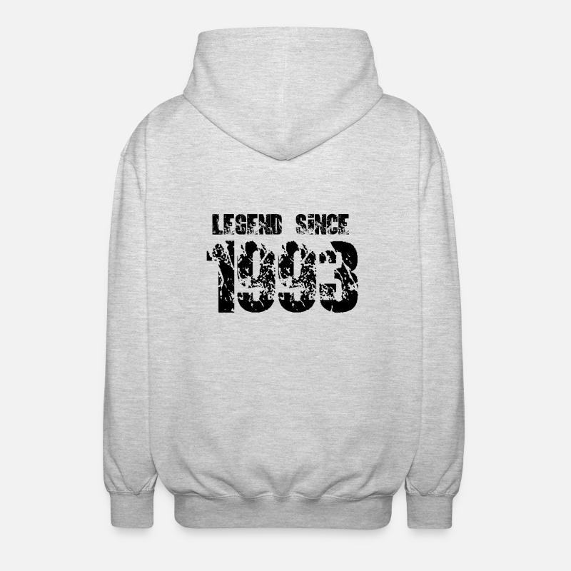Legend since 1993 - Unisex Hooded Jacket - light heather grey