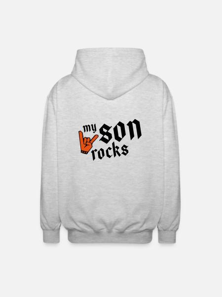 son rocks my - Unisex Kapuzenjacke - Hellgrau meliert