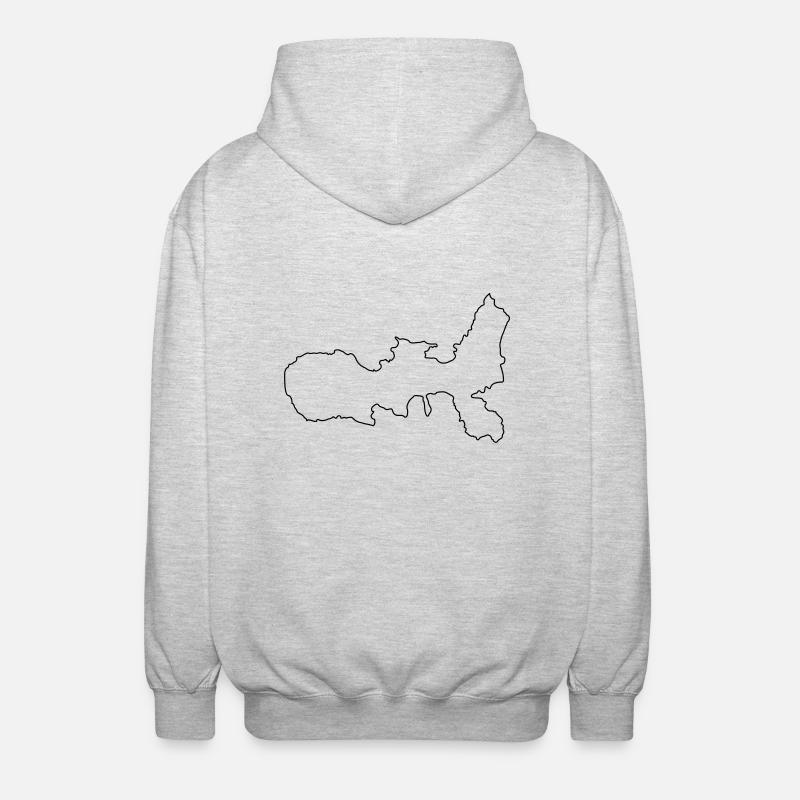 Elba - Veste à capuche unisexe - gris clair chiné