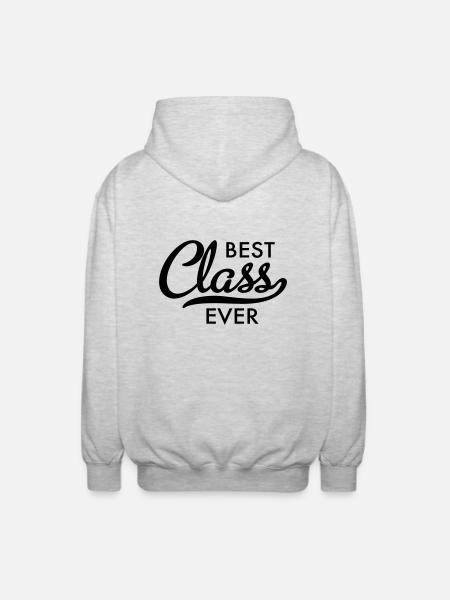 best class - Unisex Hooded Jacket - light heather grey