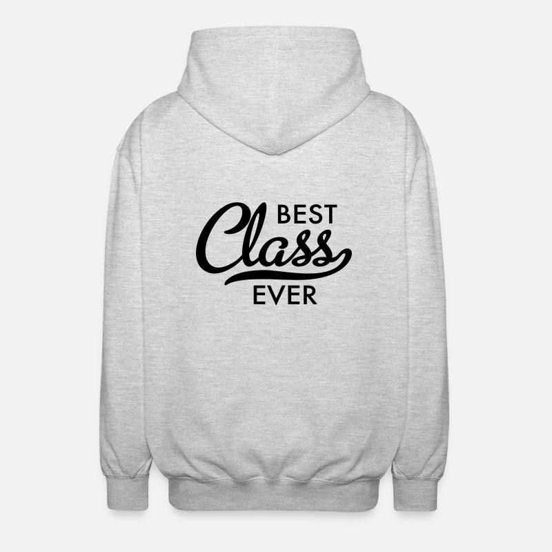 beste Klasse - Unisex Kapuzenjacke - Hellgrau meliert