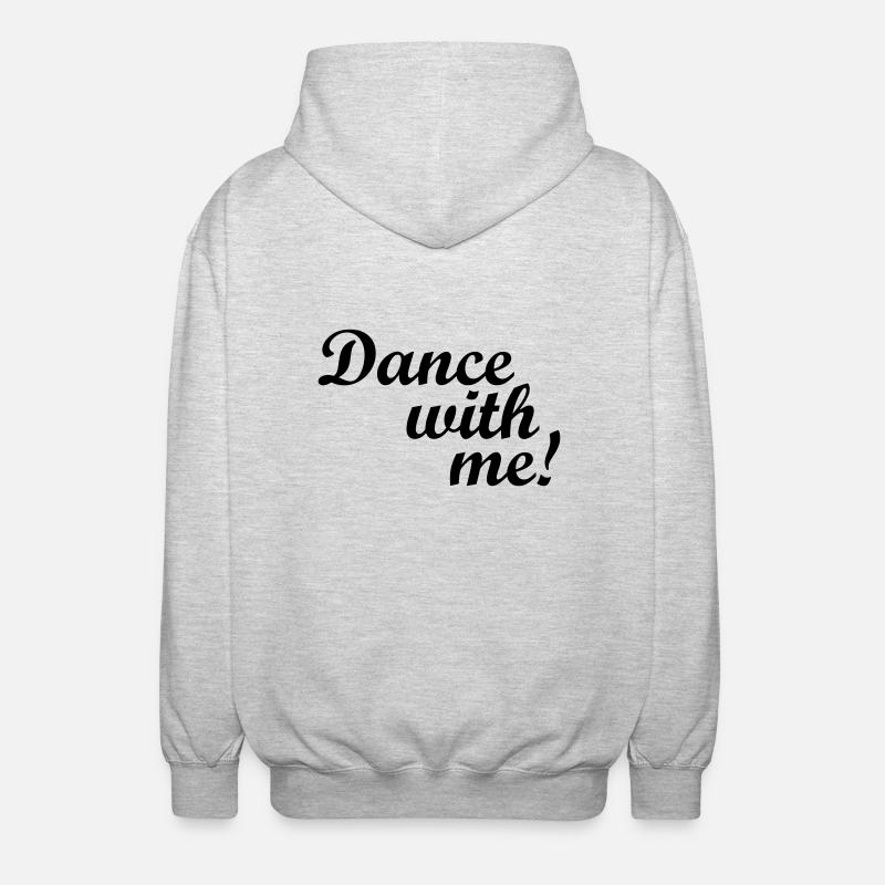 Dance with me! - Unisex Kapuzenjacke - Hellgrau meliert