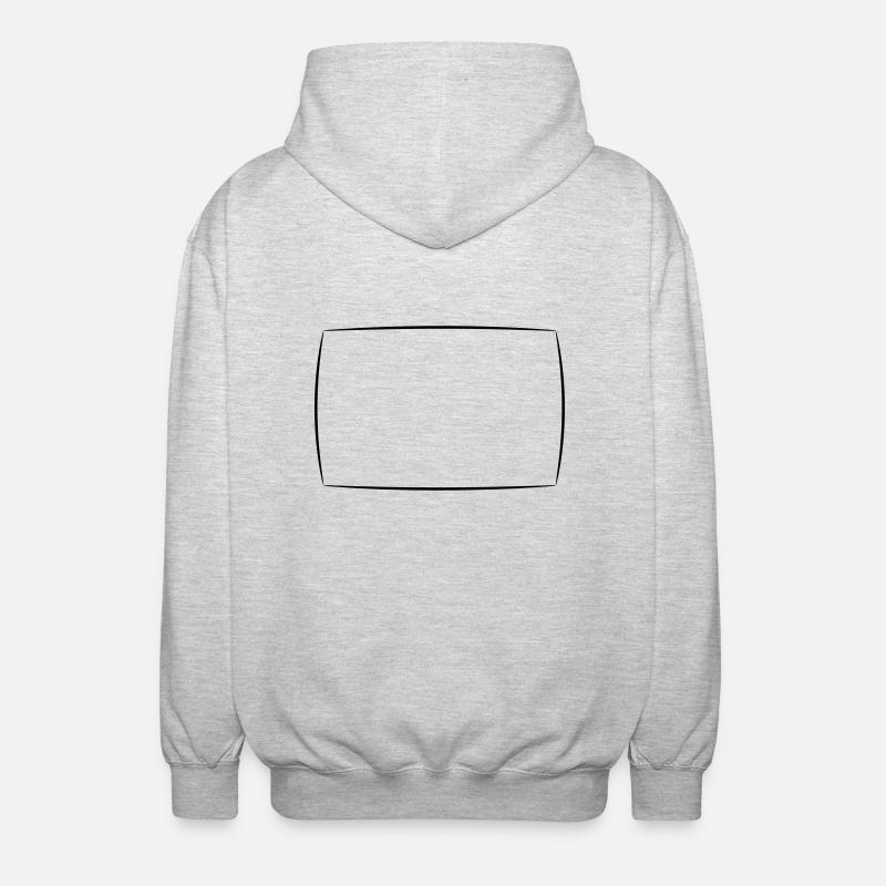 Rechteck gewölbt außen - Veste à capuche unisexe - gris clair chiné