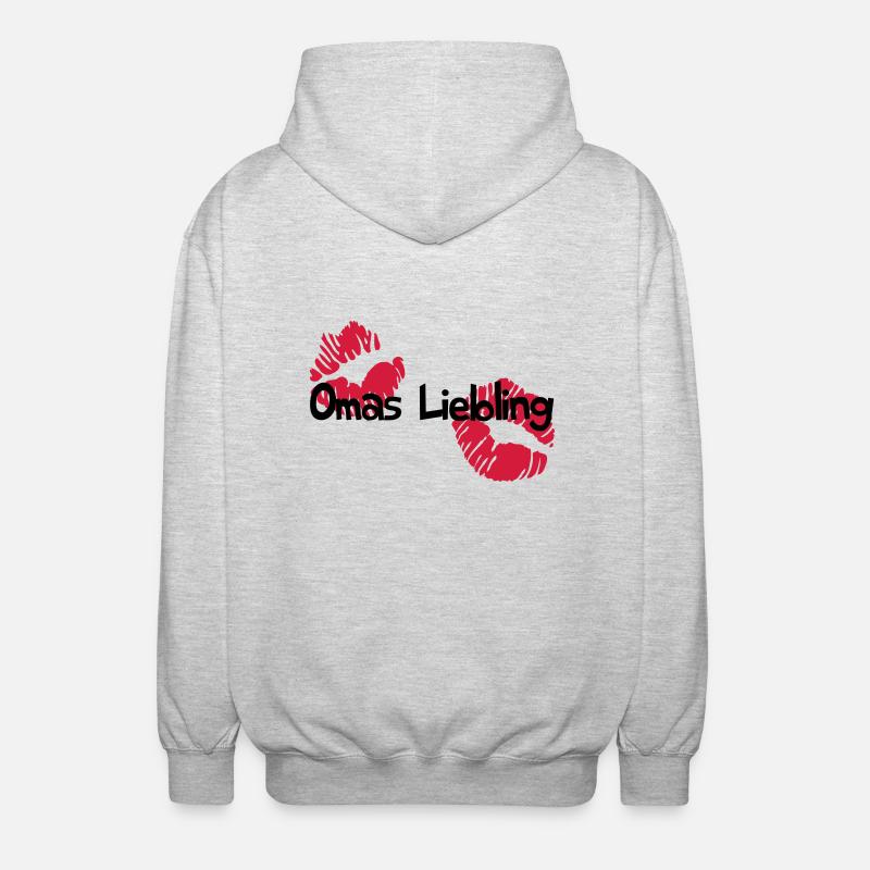 Omas Liebling - Unisex Kapuzenjacke - Hellgrau meliert