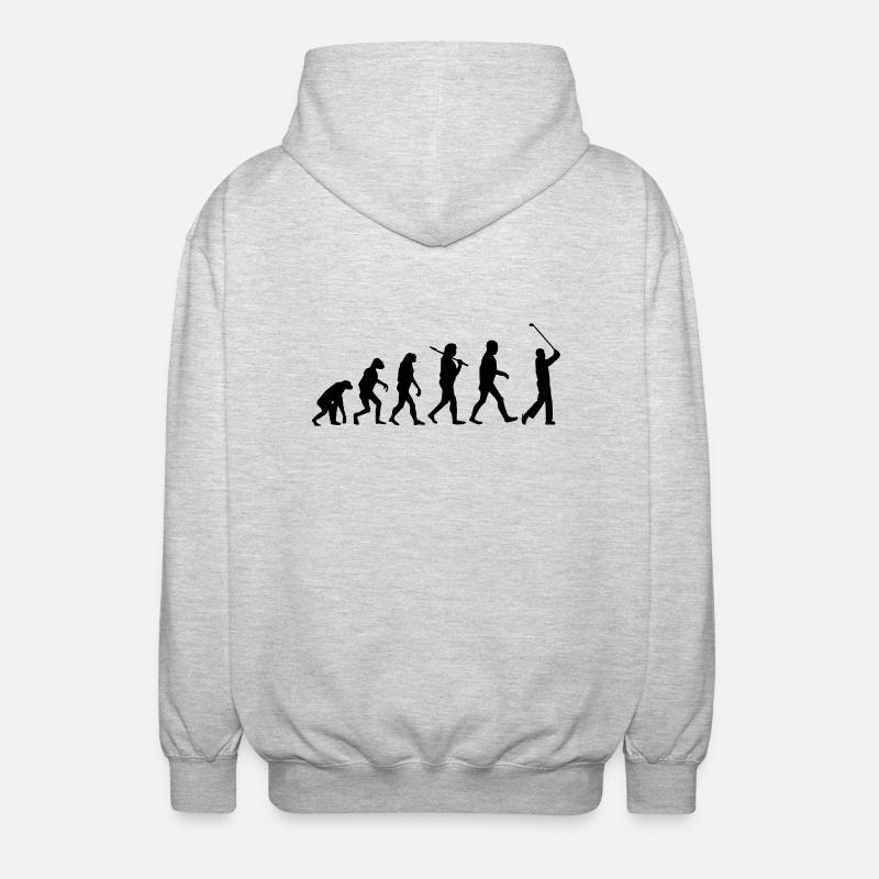 evolution golf - Veste à capuche unisexe - gris clair chiné