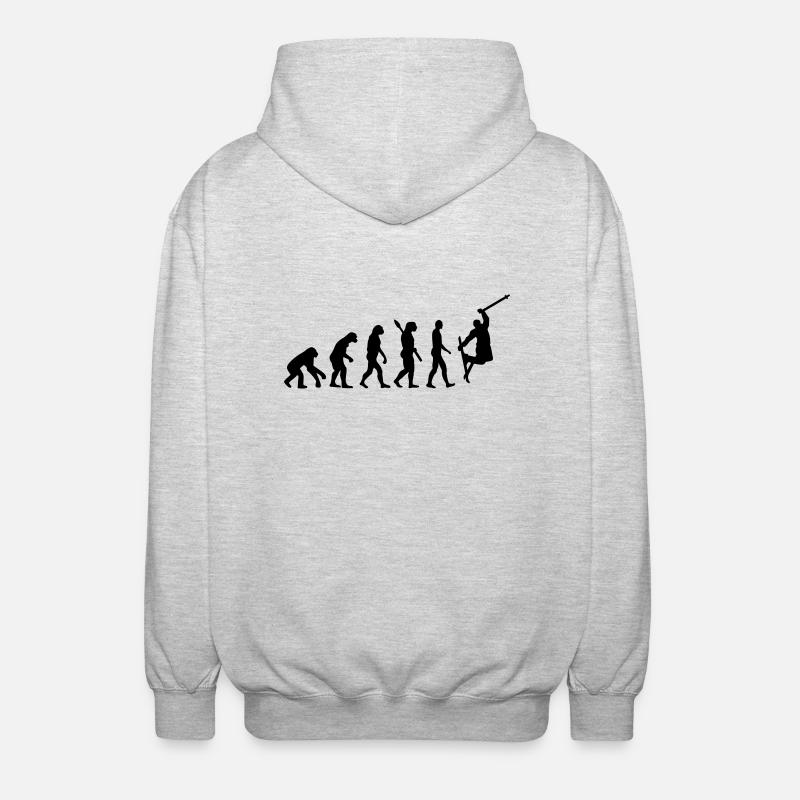 Évolution Ski - Veste à capuche unisexe - gris clair chiné