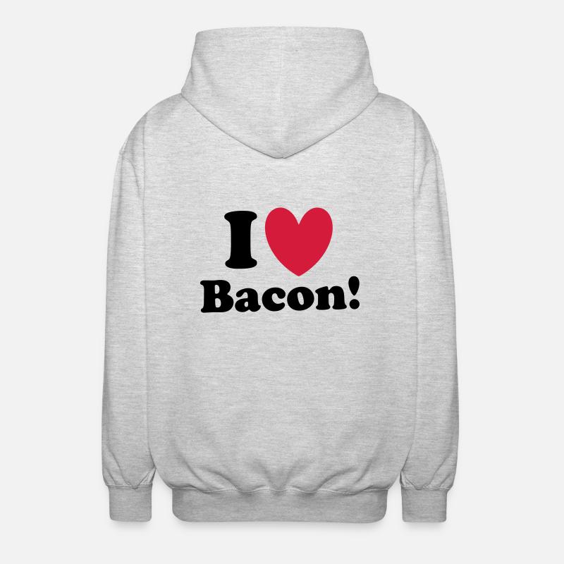 Bacon - Veste à capuche unisexe - gris clair chiné