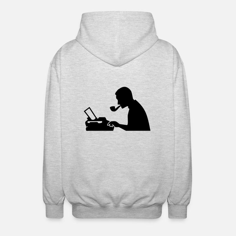 Journalist - Unisex Kapuzenjacke - Hellgrau meliert