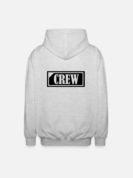 crew_1 - Unisex Hooded Jacket - light heather grey