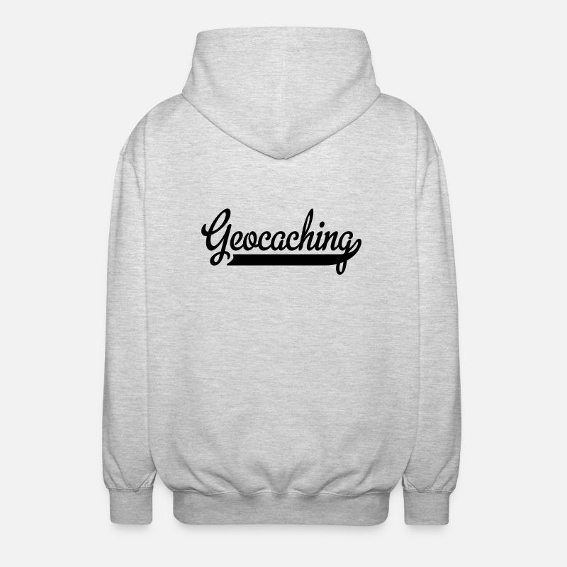 Géocachette - Veste à capuche unisexe - gris clair chiné