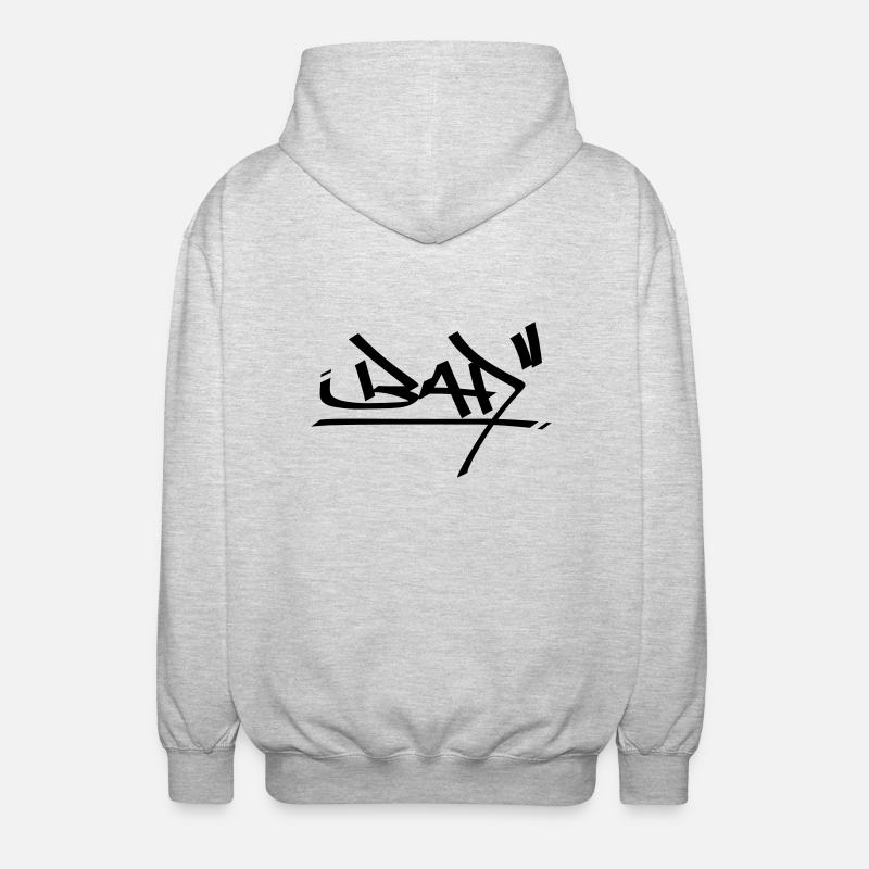 graffiti mauvais 01 - Veste à capuche unisexe - gris clair chiné