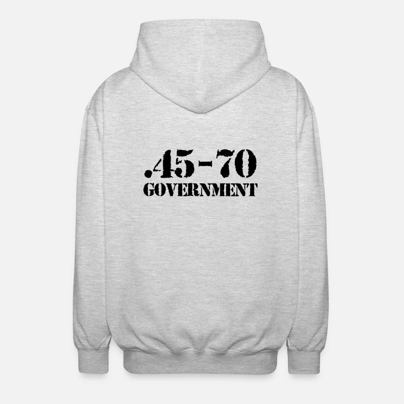 45-70 caliber ammo - Unisex Kapuzenjacke - Hellgrau meliert