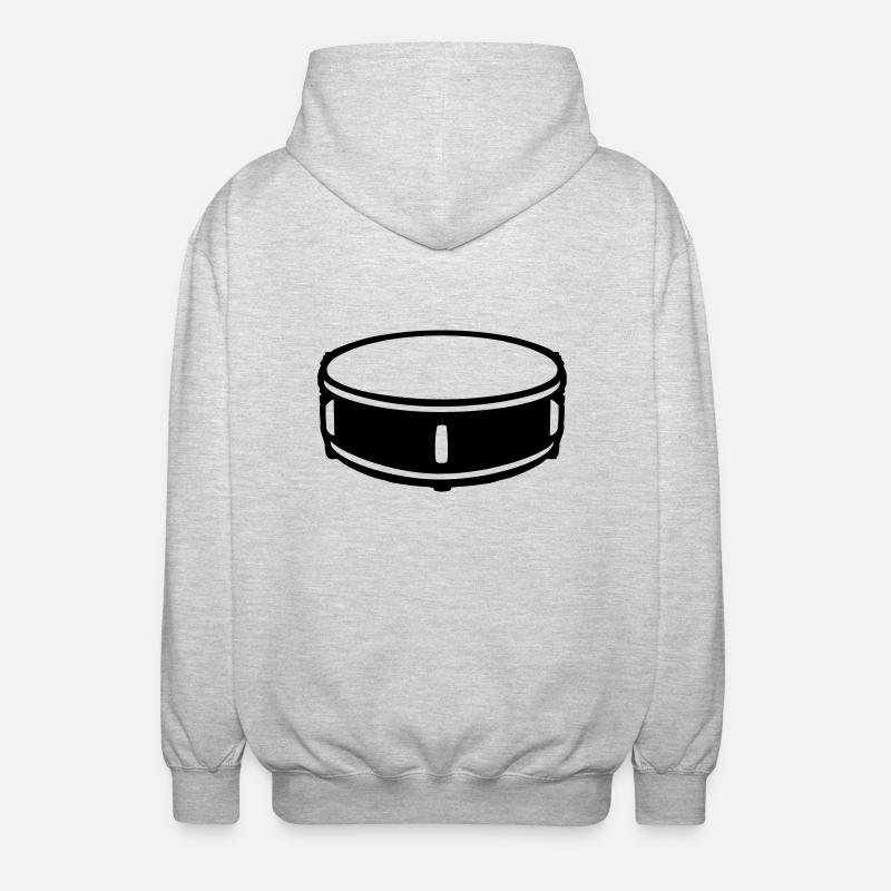 Snare Drum - Unisex Kapuzenjacke - Hellgrau meliert
