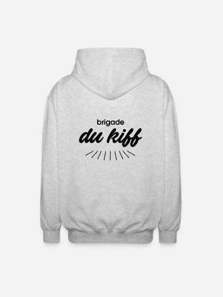 Brigade du kiff - Veste à capuche unisexe - gris clair chiné