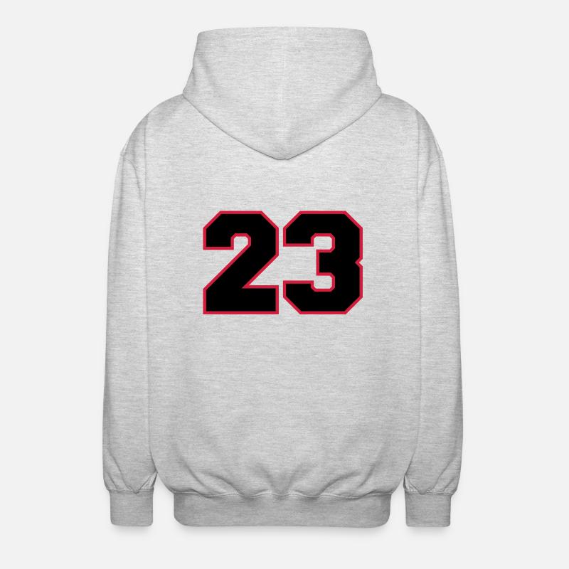 Number23 - Unisex Hooded Jacket - light heather grey