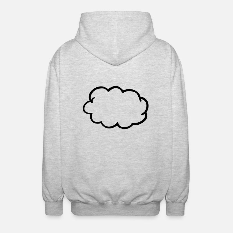 cloud - Unisex Hooded Jacket - light heather grey