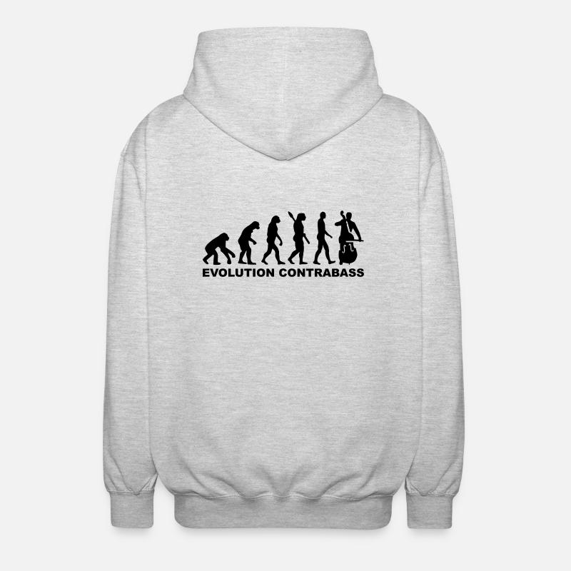 Evolution Contrabass - Unisex Hooded Jacket - light heather grey