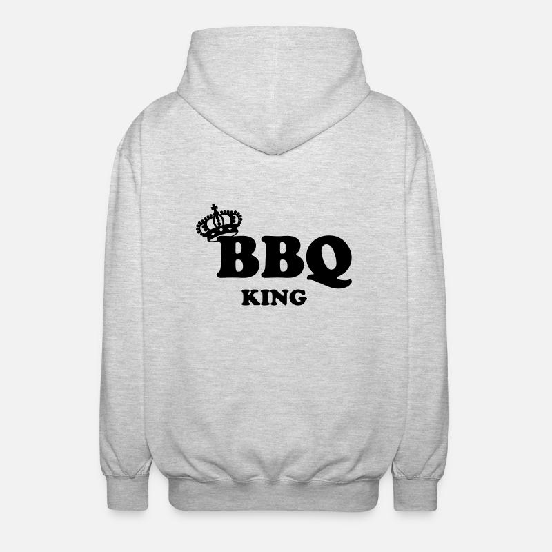BBQ - Unisex Kapuzenjacke - Hellgrau meliert