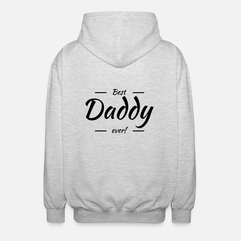 Best daddy ever - Veste à capuche unisexe - gris clair chiné