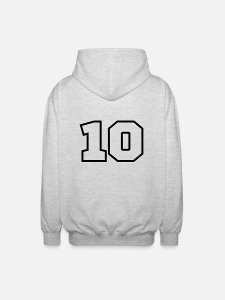 10 - Unisex Hooded Jacket - light heather grey