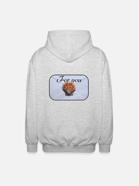 Letter for you - Unisex Hooded Jacket - light heather grey