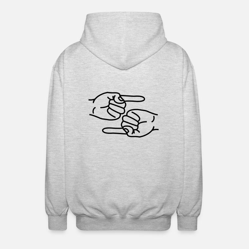 index - Veste à capuche unisexe - gris clair chiné