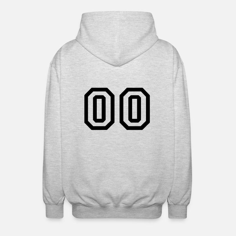 00 - Veste à capuche unisexe - gris clair chiné