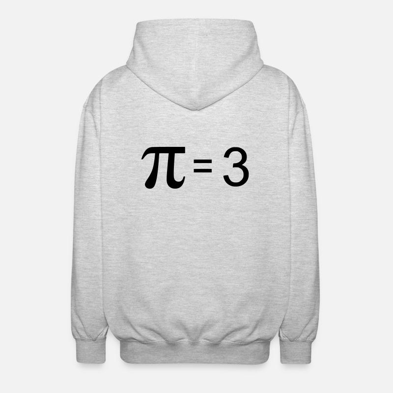 pi-equal-3 - Unisex Hooded Jacket - light heather grey